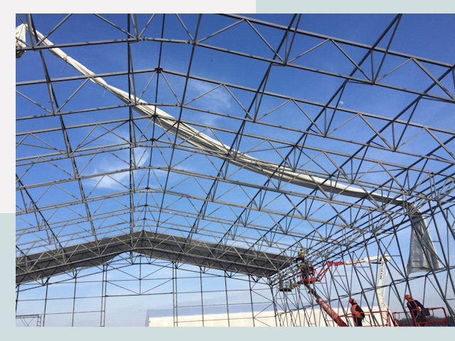 Шатровые ангары от 614 руб. в Саратове и Саратовской области