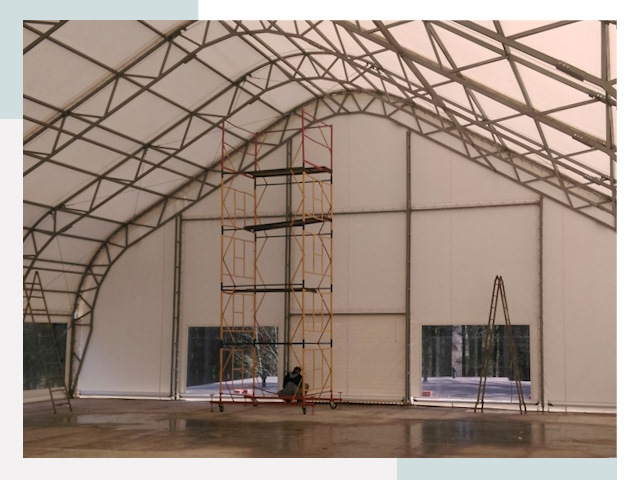 Шатровые ангары в Саратове