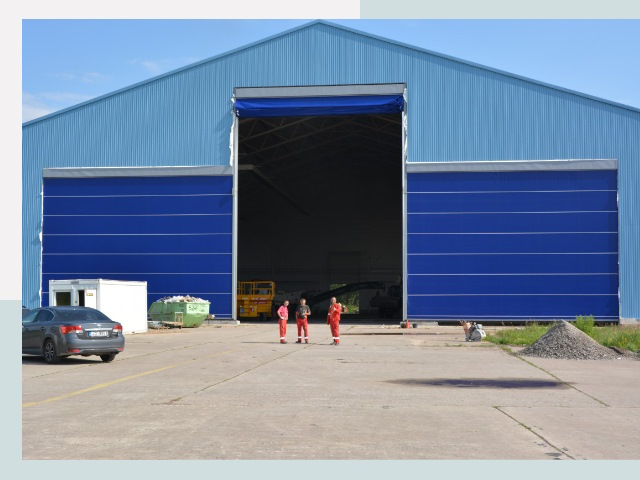 Ангарные ворота в Саратов от СтальСтрой-Срт по цене 614 руб.